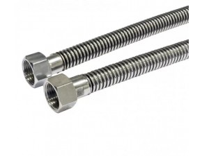 Шланг газовый 1/2 нерж 3,0, гг (сильф.) - фото - 1