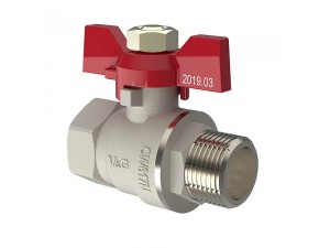 Кран шаровой Вн/Нр V&G Optima 3/4" (бабочка) - 1 Кран шаровой Вн/Нр V&G Optima 3/4" (бабочка) - фото - 1