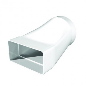 Соединитель эксцентриковый плоского воздуховода с круглым пластиком, 60х204/D160 - фото - 1