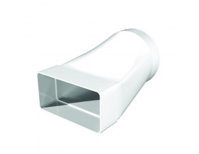 Соединитель эксцентриковый плоского воздуховода с круглым пластиком, 60х204/D160 - фото - 1