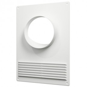 100ПТПР Площадка торцевая пластиковая с решеткой 180х250 фланец D100 - фото - 1