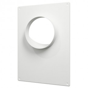 Площадка торцевая пластиковая 180х250, фланец D125 - фото - 1