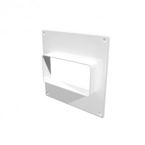 Площадка торцевая вертикальная пластиковая, 180х250, фланец 60х120 - фото - 1