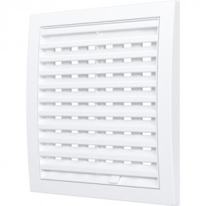 Решетка вентиляционная регулируемая, АБС-пластик, 150х150, белая - фото - 1