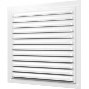 Решетка вентиляционная, с покрытием полимерной эмалью, с сеткой, 150х300 - фото - 1
