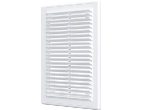 Решетка вентиляционная вытяжная, АБС-пластик, 183х253, белая - фото - 1
