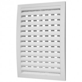 Решетка вентиляционная регулируемая, АБС-пластик, 180х250, белая - фото - 1