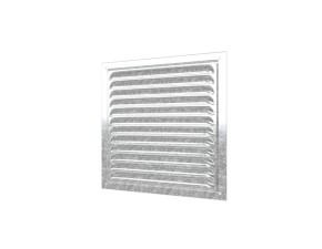 Решетка вентиляционная вытяжная стальная с оцинкованым покрытием, 200х200 - фото - 2