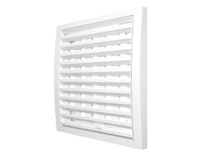 Решетка вентиляционная регулируемая, АБС-пластик, 200х200, белая - фото - 1