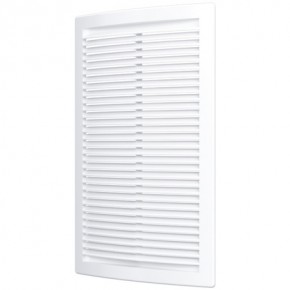 Решетка вентиляционная, АБС-пластик, 200х300, белая - фото - 1