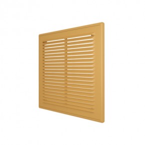 Решетка вентиляционная вытяжная, АБС-пластик, 208х208, бежевая - фото - 1