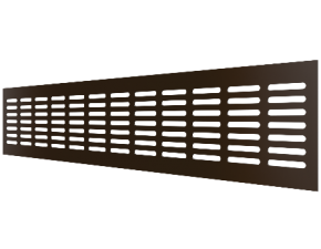 Решетка переточная алюминиевая с анодированным покрытием, 480х80, Dark bronze - 2 Решетка переточная алюминиевая с анодированным покрытием, 480х80, Dark bronze - фото - 2