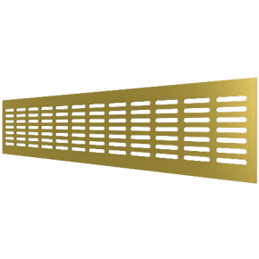 Решетка переточная алюминиевая с анодированным покрытием, 480х80, Gyampagne - фото - 2
