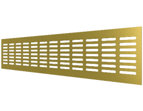 Решетка переточная алюминиевая с анодированным покрытием, 480х80, Gyampagne - фото - 2