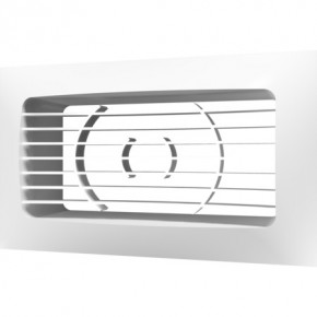 Решетка вентиляционная приточно-вытяжная, ABS-пластик, 150х90 с фланцем 120х60 - фото - 1