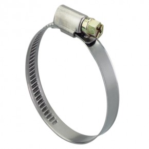 Хомут стальной червячный, 90-110 мм - фото - 1