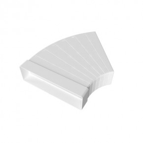 Колено разноугловое горизонтальное, пластик, 90°, 60х204 - фото - 2