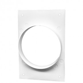 Накладка торцевая 160х160 с фланцем D125 - фото - 1