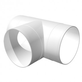 Тройник Т-образный, пластик, D160 - фото - 1