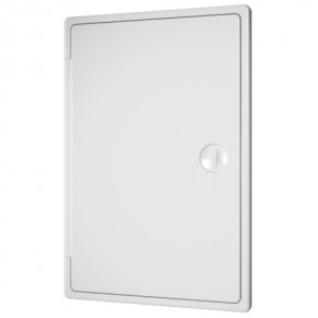 Люк-дверца ревизионная накладная с ручкой-задвижкой, ABS-пластик, 150х150 - фото - 1