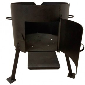 Печь с дверцей под казан 12 литров - фото - 1