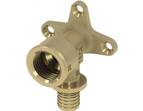 Уголок с настенным креплением, 20 х1/2", латунь - фото - 1