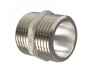 Ниппель соединительный Нр/Нр V&G 3/4" - фото - 1