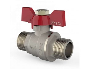 Кран шаровой Нр/Нр V&G Optima 1/2" (бабочка ) - 1 Кран шаровой Нр/Нр V&G Optima 1/2" (бабочка ) - фото - 1