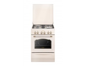 Плита газовая "Гефест" 6100-02 0145 (крем,антич.бронз. ручки.,металл .кр) - фото - 1