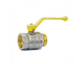 Кран шаровой латунный LD Pride 47.25.B-Н.Р (внутр/наруж резьба, ручка) GAS - фото - 1