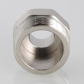 VT.580 Ниппель-переходник латун.никелир.нар-нар. Ду 2