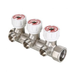 VT.570.N Коллектор с регул.вентилями 4вых. 3/4