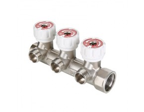 VT.570.NE Коллектор с регул.вентилями 2вых. 1x 3/4 - фото - 6