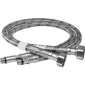 Гибкая подводка д/смесителя длинный штуцер 1000 - фото - 1