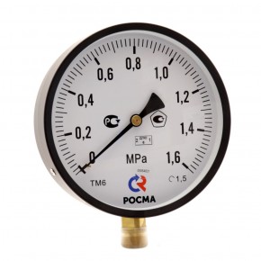 Манометр ТМ-610Р.00 (0-16 кгс/см2) М20х1,5 кл.1,5 - фото - 3