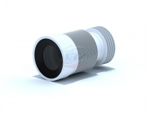 Гибкий удлинитель Анипласт для унитаза d110мм,L225-520мм - фото - 1