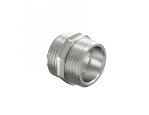 Ниппель прямой LD Pride DN25 (1") НР/НР латунь никель - фото - 1