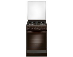 Плита газовая "Гефест" 5300-02 0047(Чуг.реш.корич.фасад.стекло) - фото - 3