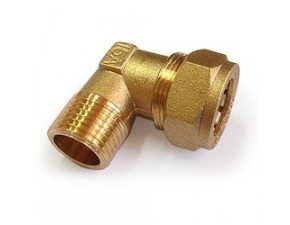 Фитинг угловой Ду 15 мм х 1/2" НР - фото - 1
