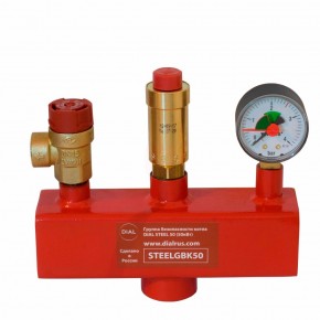 Группа безопасности для расширительного бака DIAL STEEL ECO 50 (50 квт) (3 бара) - фото - 1