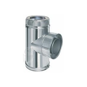 Тройник ут. TTDP*175/90*(с конденсатоотводчиком) - фото - 1