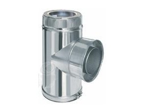 Тройник ут. TTDP*175/90*(с конденсатоотводчиком) - фото - 1