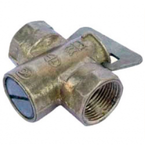 Кран пробковый проходной муфтовый 11Б12бк Ду 15 - фото - 1