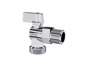 Кран шаровой для подключ. сантех. приборов V&G 1/2"х3/4" - фото - 1