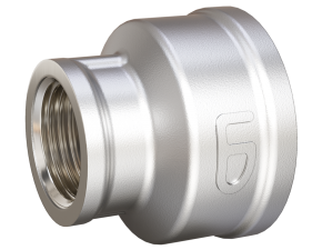 Переход LD Pride DN25х15 (1" ВР х 1/2" НР) латунь никель - фото - 1