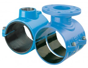 Отвод хомутовый фланцевый (седелка) Ду50 х 150 (159-170) - 1 Отвод хомутовый фланцевый (седелка) Ду50 х 150 (159-170) - фото - 1