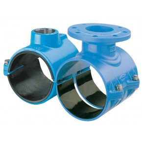 Отвод хомутовый фланцевый (седелка) Ду50 х 80 (88-98) - фото - 1