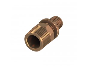 Соединение прямое с ниппелем, бронза 20 x R 1/2" - 1 Соединение прямое с ниппелем, бронза 20 x R 1/2" - фото - 1