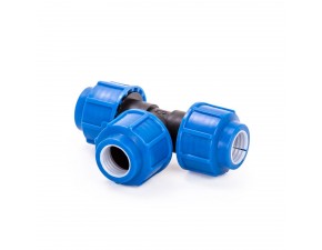 Тройник компрес. для ПЭ труб 32 (Lammin) 72/6 - фото - 1