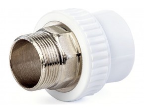 Муфта PPR комбин. НР 32 х 1" под ключ (Lammin) 48/6 - фото - 2